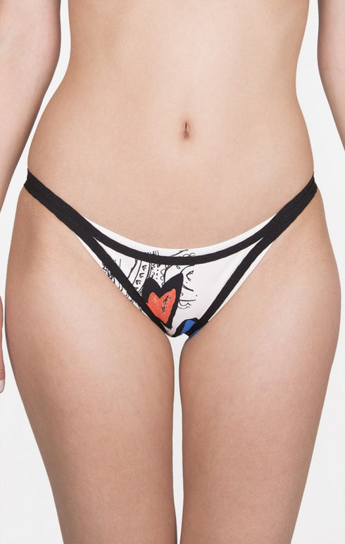 Shan Pop Art low rise bikini bottom